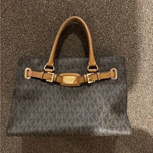 Michael Kors Dark Brown Monogram Handbag